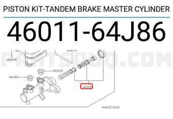 Nissan 4601164J86 PISTON KIT-TANDEM BRAKE MASTER CYLINDER