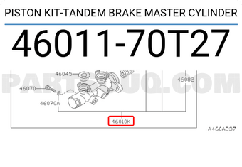 Nissan 4601170T27 PISTON KIT-TANDEM BRAKE MASTER CYLINDER