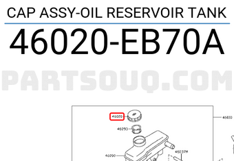 Nissan 46020EB70A CAP ASSY-OIL RESERVOIR TANK