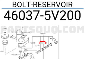 Nissan 460375V200 BOLT-RESERVOIR