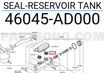Nissan 46045AD000 SEAL-RESERVOIR TANK