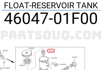 Nissan 4604701F00 FLOAT-RESERVOIR TANK