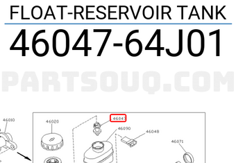 Nissan 4604764J01 FLOAT-RESERVOIR TANK