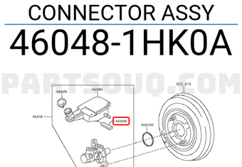 Nissan 460481HK0A CONNECTOR ASSY