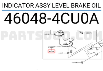 Nissan 460484CU0A INDICATOR ASSY LEVEL BRAKE OIL