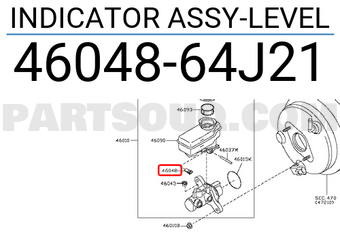Nissan 4604864J21 INDICATOR ASSY-LEVEL
