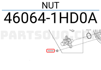 Nissan 460641HD0A NUT