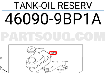Nissan 460909BP1A TANK-OIL RESERV