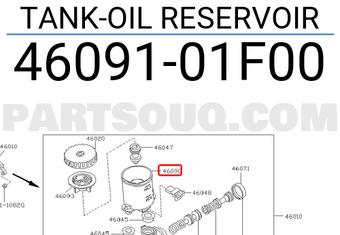 Nissan 4609101F00 TANK-OIL RESERVOIR