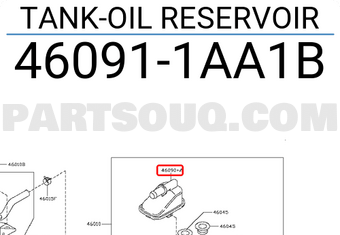Nissan 460911AA1B TANK-OIL RESERVOIR