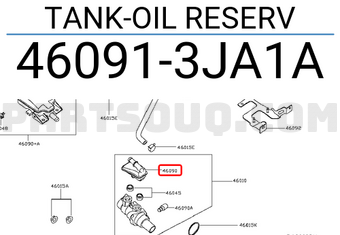 Nissan 460913JA1A TANK-OIL RESERV