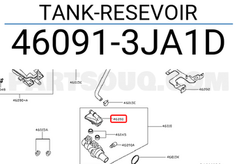 Nissan 460913JA1D TANK-RESEVOIR
