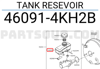 Nissan 460914KH2B TANK RESEVOIR