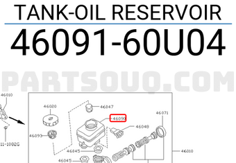 Nissan 4609160U04 TANK-OIL RESERVOIR