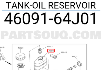 Nissan 4609164J01 TANK-OIL RESERVOIR
