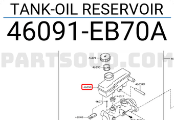 Nissan 46091EB70A TANK-OIL RESERVOIR