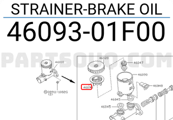 Nissan 4609301F00 STRAINER-BRAKE OIL
