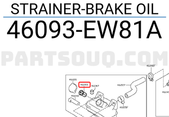 Nissan 46093EW81A STRAINER-BRAKE OIL