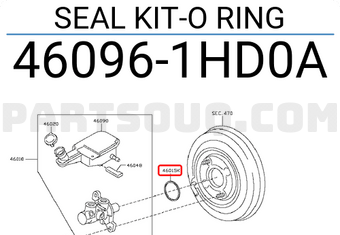 Nissan 460961HD0A SEAL KIT-O RING