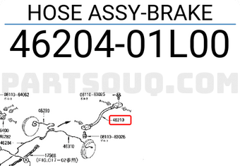 Nissan 4620401L00 HOSE ASSY-BRAKE