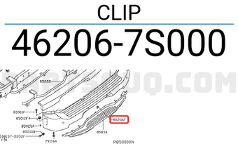 Nissan 462067S000 CLIP
