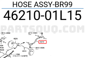 Nissan 4621001L15 HOSE ASSY-BR99