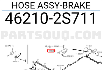 Nissan 462102S711 HOSE ASSY-BRAKE