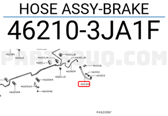 Nissan 462103JA1F HOSE ASSY-BRAKE