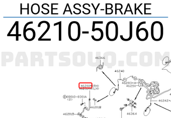 Nissan 4621050J60 HOSE ASSY-BRAKE