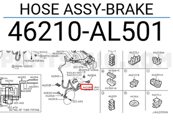 Nissan 46210AL501 HOSE ASSY-BRAKE