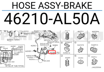 Nissan 46210AL50A HOSE ASSY-BRAKE