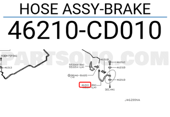 Nissan 46210CD010 HOSE ASSY-BRAKE
