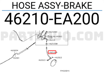 Nissan 46210EA200 HOSE ASSY-BRAKE