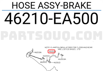 Nissan 46210EA500 HOSE ASSY-BRAKE