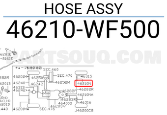 Nissan 46210WF500 HOSE ASSY