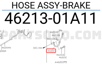 Nissan 4621301A11 HOSE ASSY-BRAKE