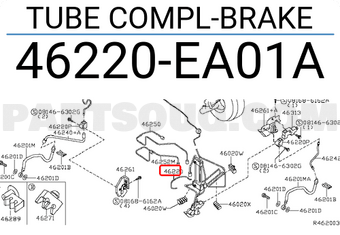 Nissan 46220EA01A TUBE COMPL-BRAKE