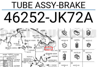Nissan 46252JK72A TUBE ASSY-BRAKE