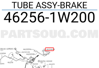 Nissan 462561W200 TUBE ASSY-BRAKE