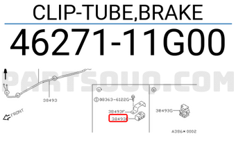 Nissan 4627111G00 CLIP-TUBE,BRAKE