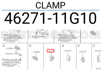 Nissan 4627111G10 CLAMP