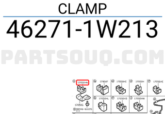 Nissan 462711W213 CLAMP