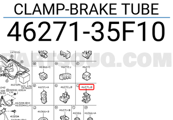 Nissan 4627135F10 CLAMP-BRAKE TUBE