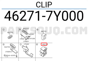 Nissan 462717Y000 CLIP