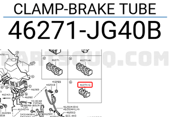Nissan 46271JG40B CLAMP-BRAKE TUBE