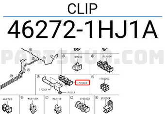 Nissan 462721HJ1A CLIP