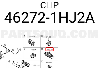 Nissan 462721HJ2A CLIP