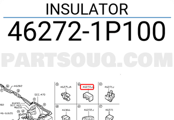 Nissan 462721P100 INSULATOR