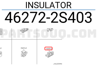 Nissan 462722S403 INSULATOR