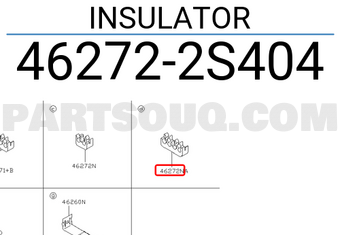 Nissan 462722S404 INSULATOR